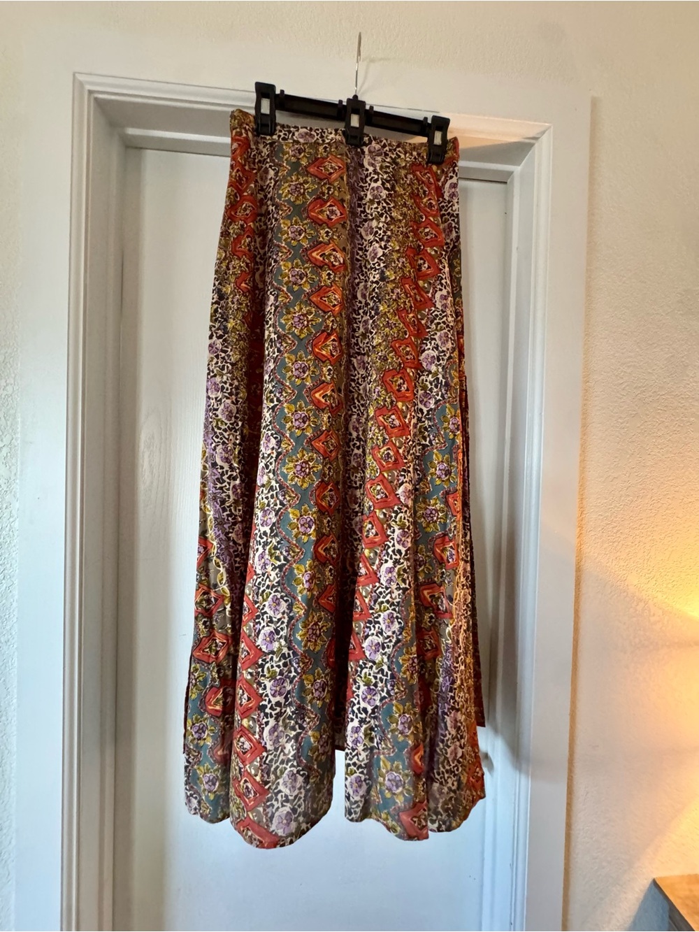 NATURAL LIFE Multi-Pattern Boho Maxi Skirt